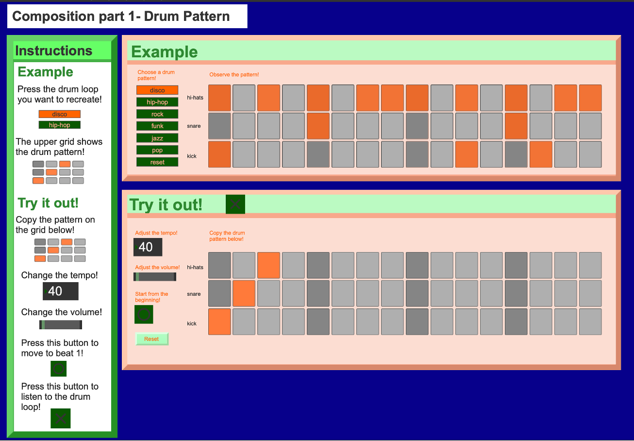 Composition part 1 - Drum Pattern patch